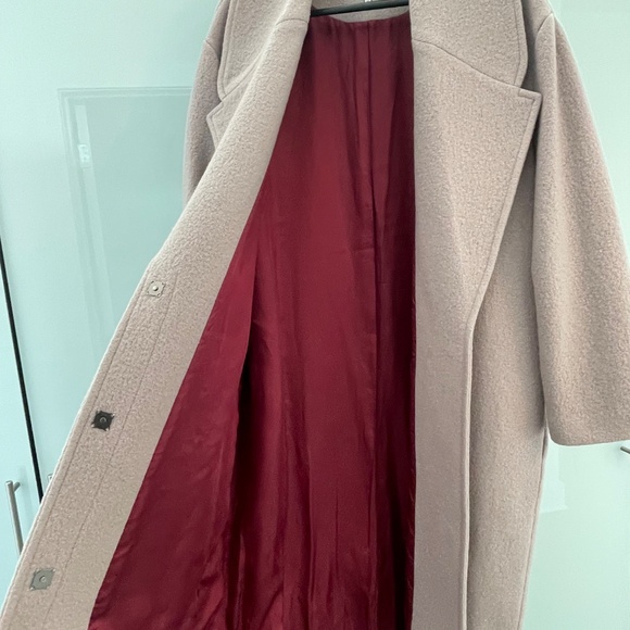 Marcella Oversized Pink Coat - Picture 4 of 7